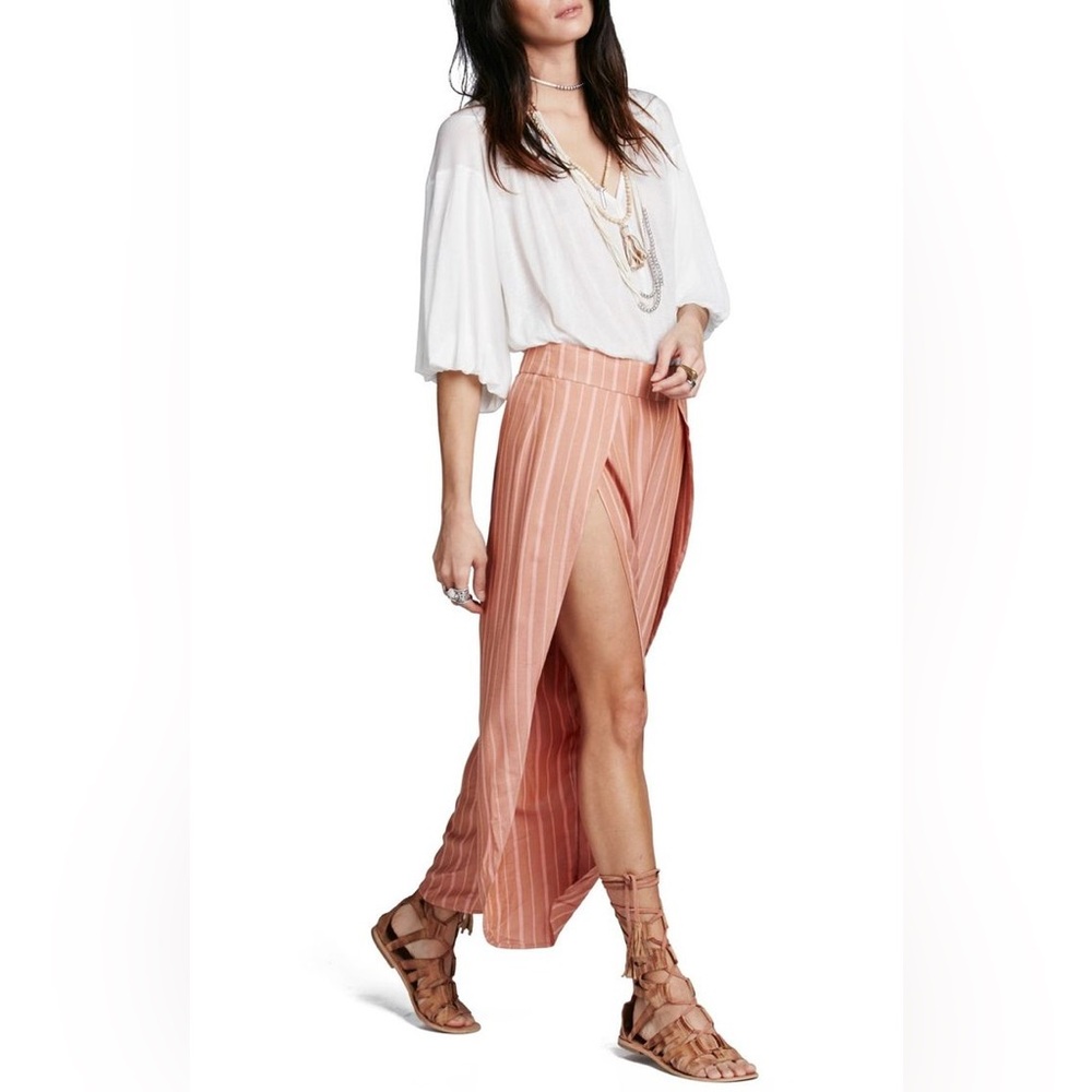 NEW Free People Rosemary Split Hem Beach Summer Pants Vacation Resortwear Boho